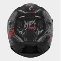 NOX casque intégral enfant moto scooter N731 ZUMBI noir mat / rouge