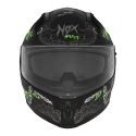 NOX full face child helmet moto scooter N731 ZUMBI matt black / red