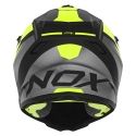 NOX cross child helmet moto scooter N710 FUSION matt black / fluorescent yellow