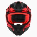 NOX casque cross enfant moto scooter N710 FUSION noir mat / rouge