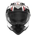 NOX casque cross moto N312 DRONE blanc / rouge