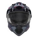 NOX casque cross moto N312 DRONE bleu mat / rouge