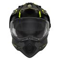 NOX casque cross moto N312 DRONE noir mat / jaune