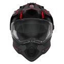 NOX casque cross moto N312 DRONE noir mat / rouge