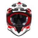 NOX casque cross moto N633 FUSION blanc / rouge