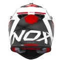 NOX motorcycle cross helmet N633 FUSION white / red