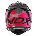 NOX casque cross moto N633 FUSION bleu irridium