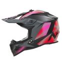 NOX casque cross moto N633 FUSION bleu irridium