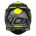 NOX motorcycle cross helmet N633 FUSION matt black / yellow