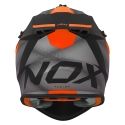 NOX motorcycle cross helmet N633 FUSION matt black / orange