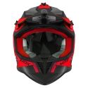 NOX casque cross moto N633 FUSION noir mat / rouge