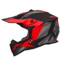 NOX casque cross moto N633 FUSION noir mat / rouge