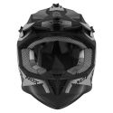 NOX motorcycle cross helmet N633 FUSION matt black / titanium