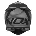 NOX casque cross moto N633 FUSION noir mat / titane