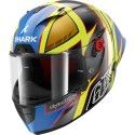 SHARK casque moto intégral RACE-R PRO GP-06 REPLICA CAM PETERSEN anthracite / jaune / bleu