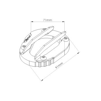 PUIG extension de base béquille TRIUMPH TIGER 900 / GT / LOW / PRO / SPORT 850 / 2020 2024 ref 20459