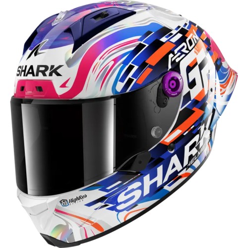 SHARK integral motorcycle helmet AERON GP REPLICA ZARCO purple / blue