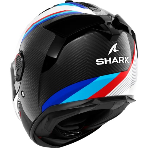 SHARK casque moto intégral SPARTAN GT PRO DOKHTA CARBON blanc / bleu