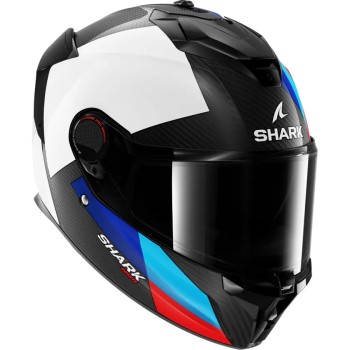 SHARK integral motorcycle helmet SPARTAN GT PRO DOKHTA CARBON white / blue