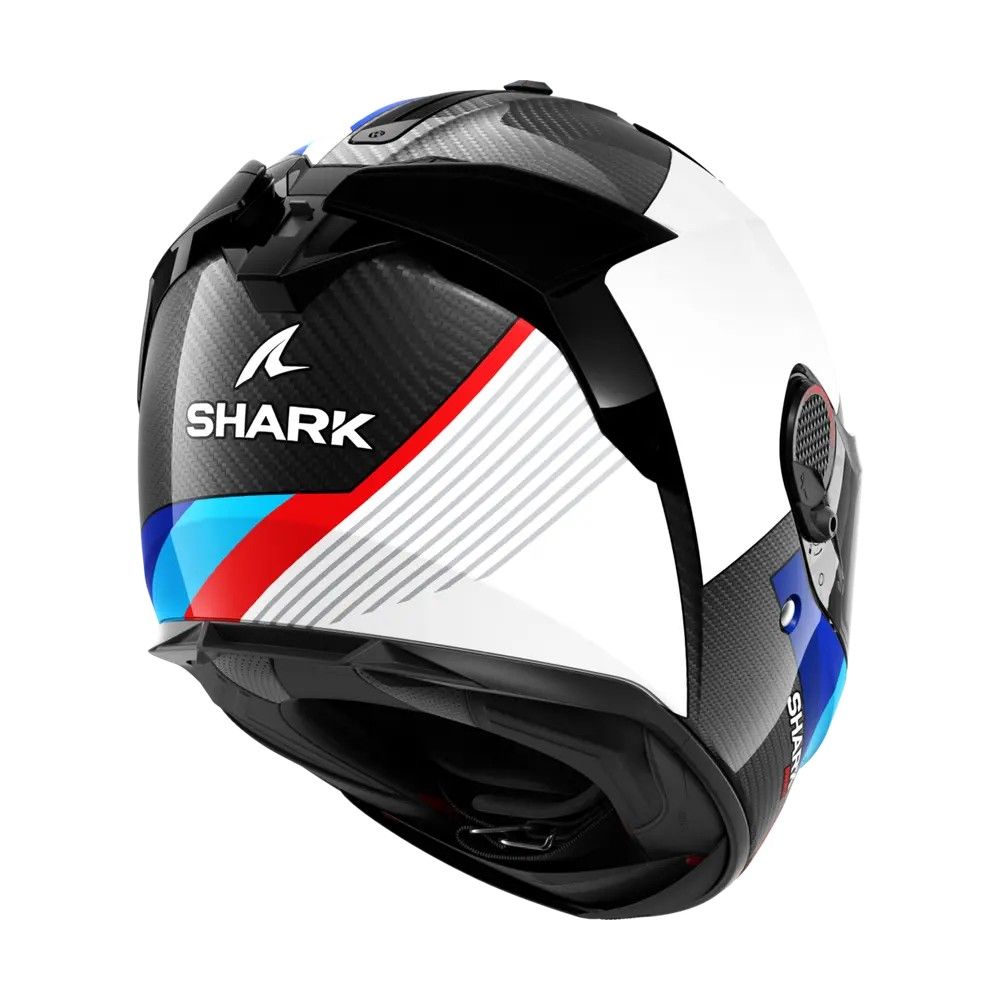 SHARK casque moto intégral SPARTAN GT PRO DOKHTA CARBON blanc / bleu