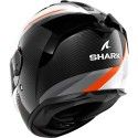 SHARK casque moto intégral SPARTAN GT PRO DOKHTA CARBON blanc / orange