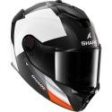 SHARK casque moto intégral SPARTAN GT PRO DOKHTA CARBON blanc / orange