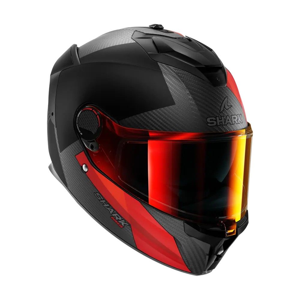 SHARK casque moto intégral SPARTAN GT PRO DOKHTA CARBON orange / anthracite