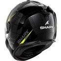 SHARK integral motorcycle helmet SPARTAN GT PRO KULTRAM CARBON  yellow / black