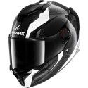 SHARK integral motorcycle helmet SPARTAN GT PRO KULTRAM CARBON  white / black