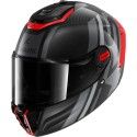 SHARK casque moto intégral SPARTAN RS CARBON SHAWN carbone / rouge / gris