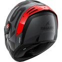 SHARK casque moto intégral SPARTAN RS CARBON SHAWN carbone / rouge / gris