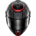 SHARK casque moto intégral SPARTAN RS CARBON SHAWN carbone / rouge / gris