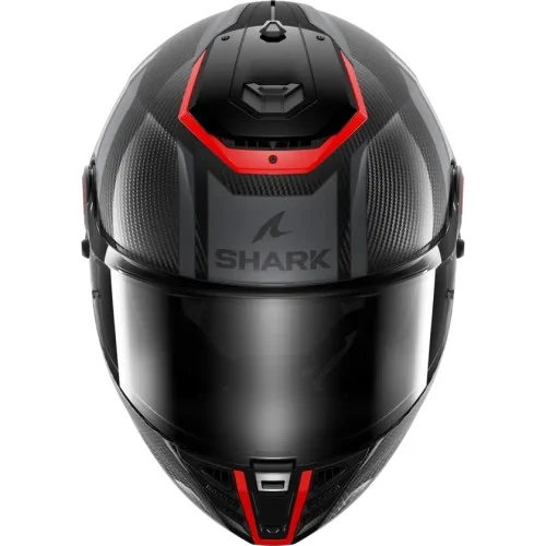 SHARK casque moto intégral SPARTAN RS CARBON SHAWN carbone / rouge / gris
