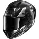 SHARK casque moto intégral SPARTAN RS CARBON XBOT carbone / anthracite / argent