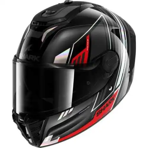SHARK casque moto intégral SPARTAN RS BYRHON noir / iridescent / rouge