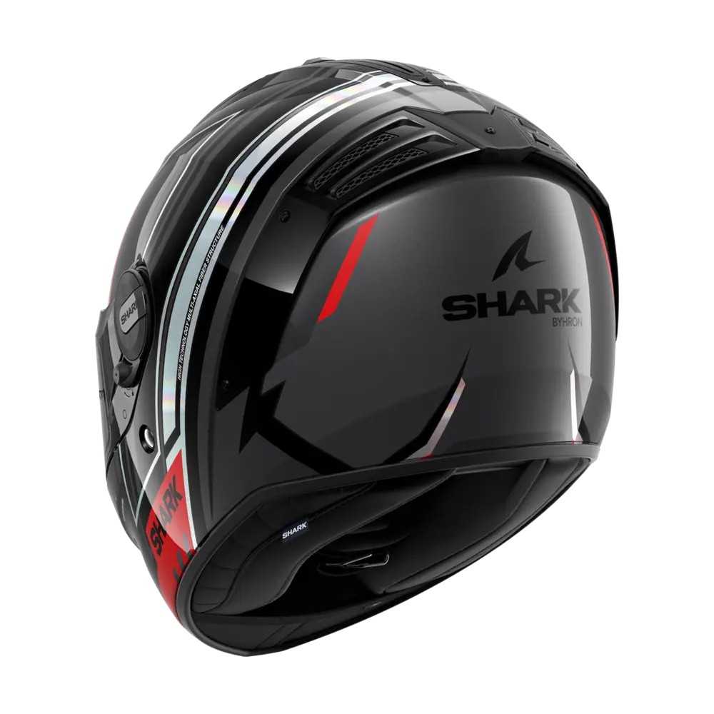 SHARK casque moto intégral SPARTAN RS BYRHON noir / iridescent / rouge