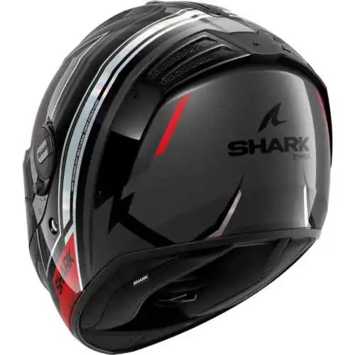 SHARK casque moto intégral SPARTAN RS BYRHON noir / iridescent / rouge