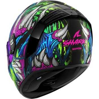 SHARK integral motorcycle helmet SPARTAN RS SHAYTAN black / green / purple