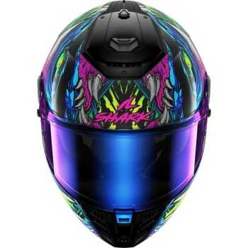 SHARK integral motorcycle helmet SPARTAN RS SHAYTAN black / green / purple