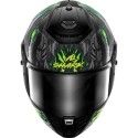 SHARK casque moto intégral SPARTAN RS SHAYTAN noir / vert / anthracite