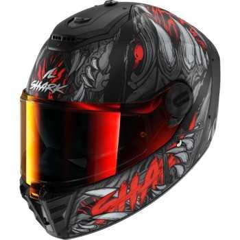 SHARK casque moto intégral SPARTAN RS SHAYTAN noir / rouge / anthracite