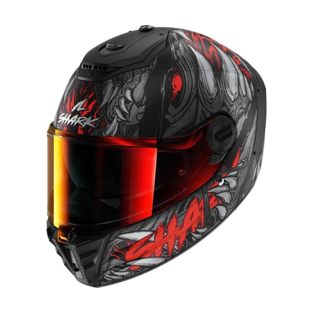 SHARK integral motorcycle helmet SPARTAN RS SHAYTAN black / red ...