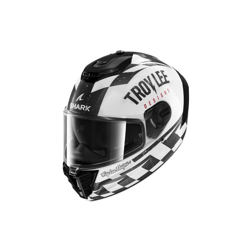 SHARK casque moto intégral SPARTAN RS RACESHOP noir / blanc