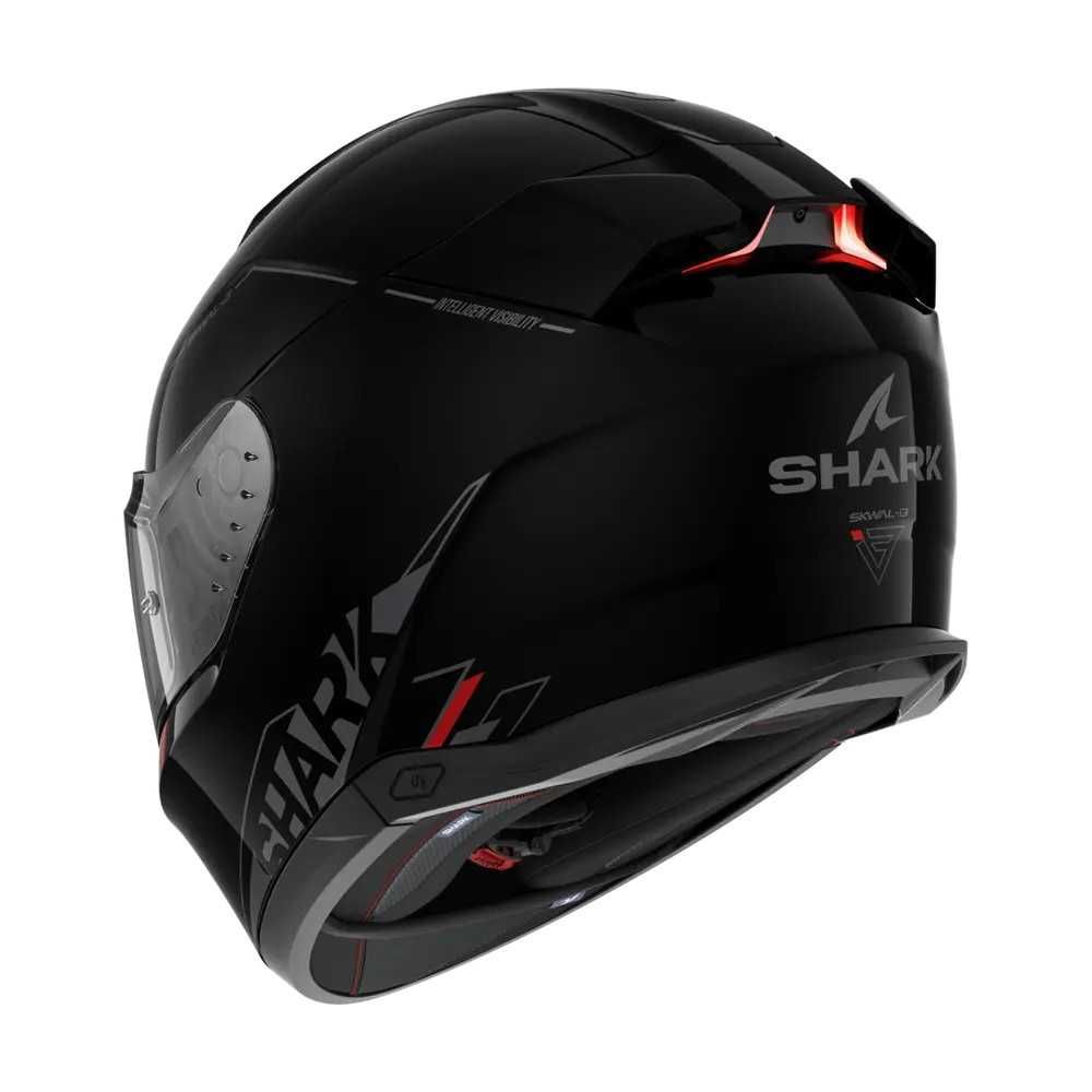 SHARK casque moto intégral SKWAL i3 BLANK SP noir / anthracite / rouge