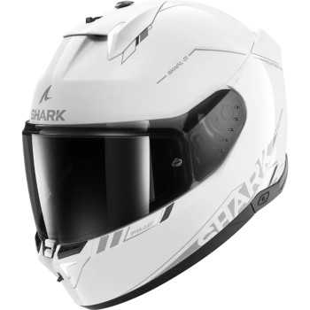 SHARK casque moto intégral SKWAL i3 BLANK SP blanc / anthracite / argent