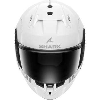 SHARK casque moto intégral SKWAL i3 BLANK SP blanc / anthracite / argent