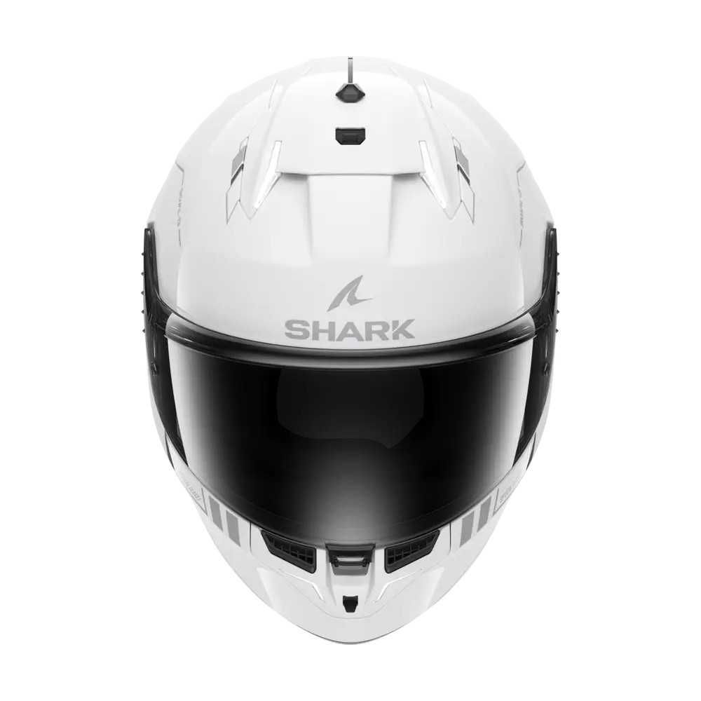 SHARK casque moto intégral SKWAL i3 BLANK SP blanc / anthracite / argent