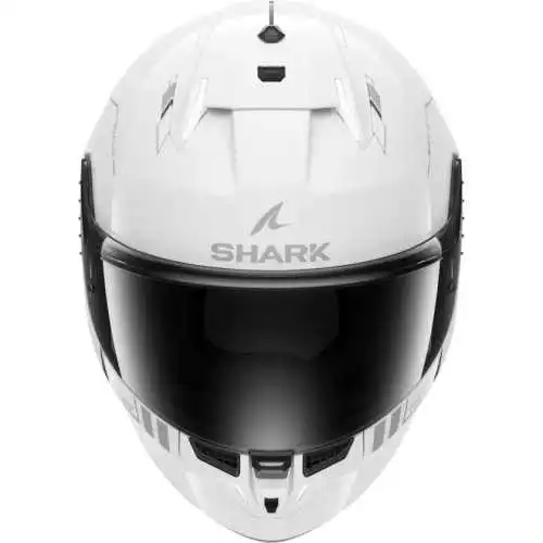 SHARK casque moto intégral SKWAL i3 BLANK SP blanc / anthracite / argent