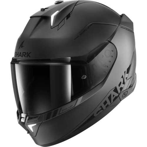 SHARK integral motorcycle helmet SKWAL i3 BLANK SP anthracite / black / silver