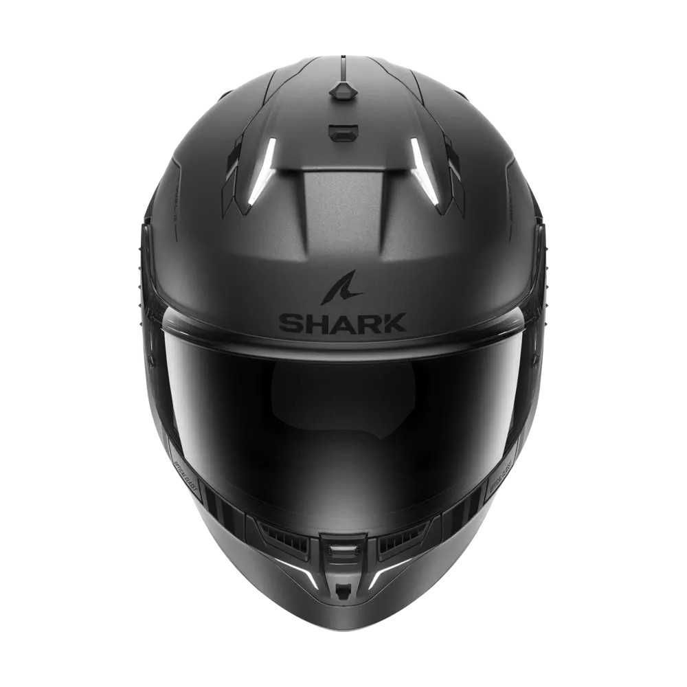 SHARK casque moto intégral SKWAL i3 BLANK SP anthracite / noir / argent